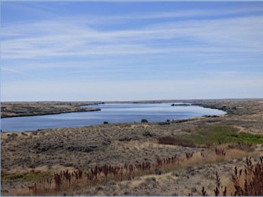 Spraque Lake is a residual lake in a depression scoured in the scablands as the flood advanced west of Spokane